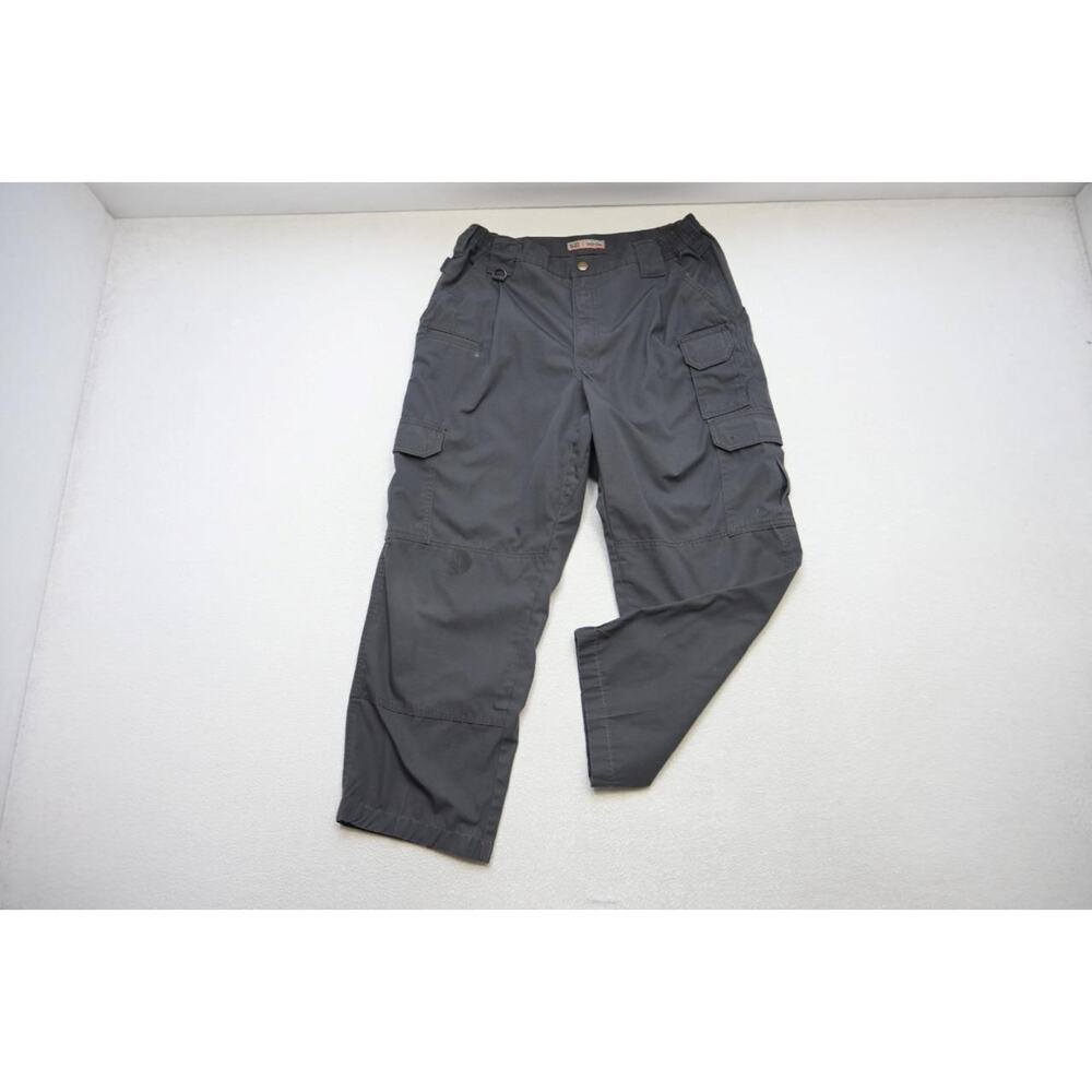 5.11 Tactical Cargo Pants Gray Cotton/Poly Rugged Military Police Mens 36 x 27